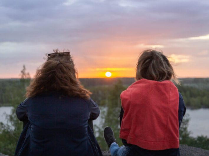 Lever de soleil en haut du terril des Argales