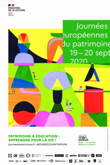 Affiche des Journées Européennes du patrimoine du 19-20 septembre 2020